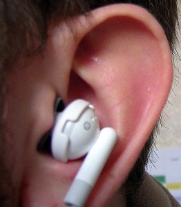 using earphone