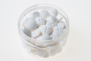 pills in jar
