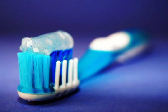 brushing teeth