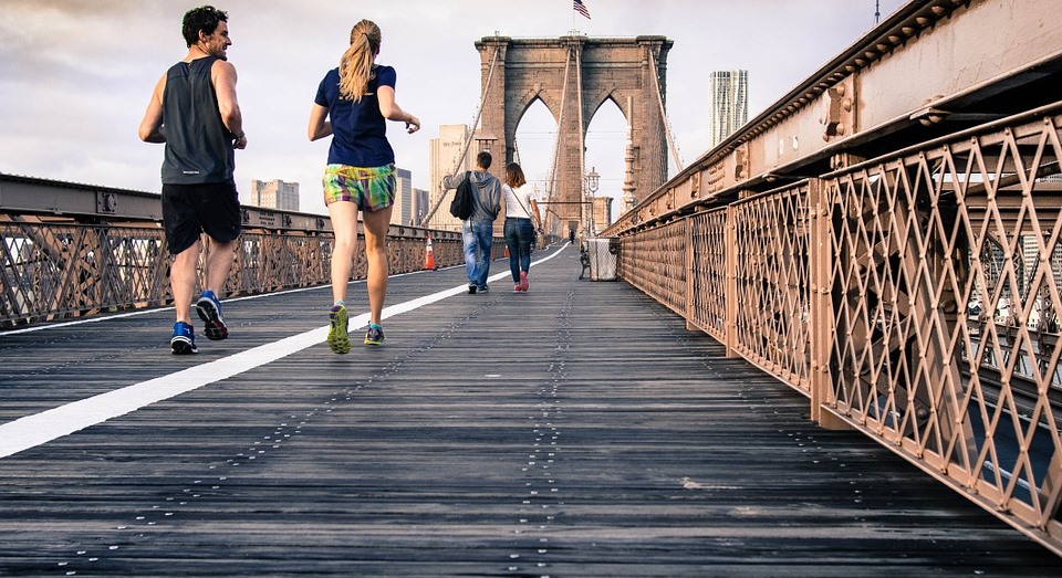 woman jogging
